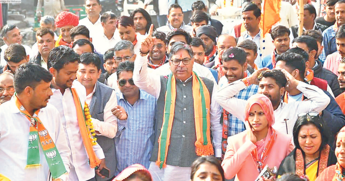 BJP JAN AKROSH YATRA CHARIOTS LAUNCHED FOR 200 CONSTITUENCIES